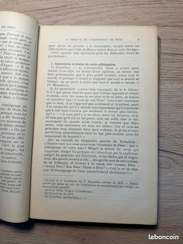 Cours d’Apologétique Chrétienne – P. DeVivier, 20e éd. 1911 (image 4)