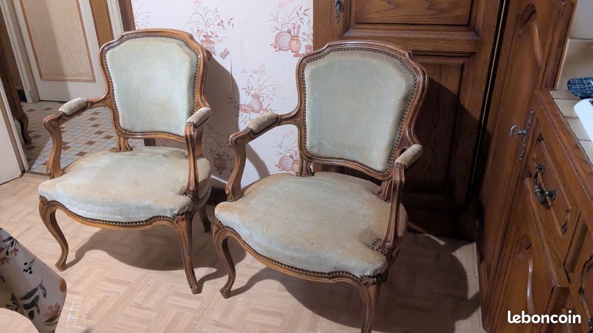 Paire de fauteuils Louis XV (image 2)
