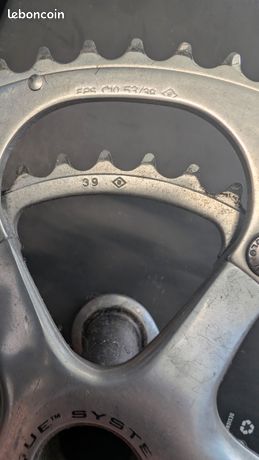 Pédalier Vélo De Route Campagnolo Centaur 10|11v à 2 Plateaux 52 36