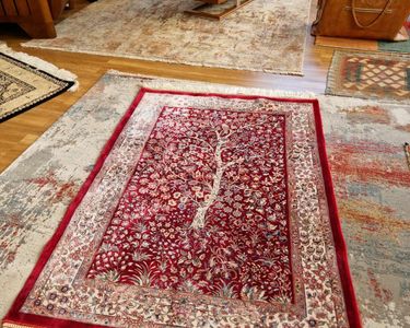 Tapis fait main persan vintage melayer 185 x 130 cm