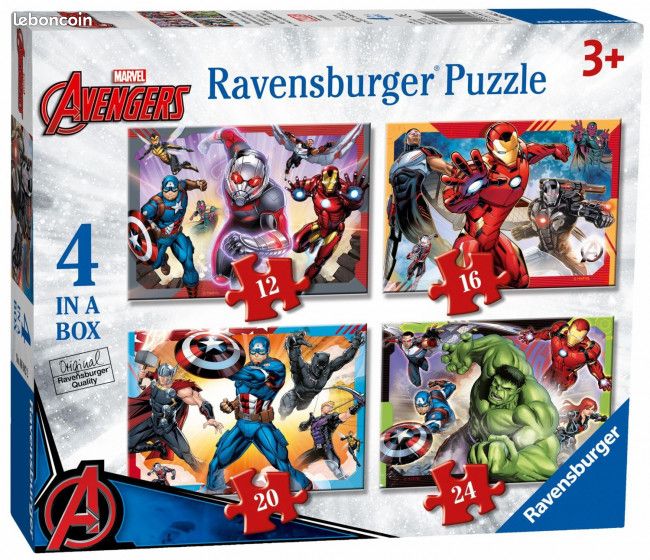 Clementoni – Coffret 4 Puzzles Spiderman De 12 à 24 Pièces : Le Cadeau Idéal Pour Les Fans Du Héros !