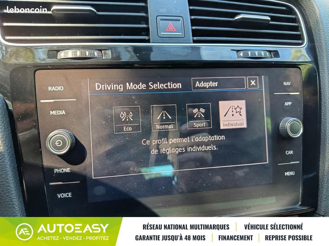 Volkswagen Golf 7 VII ph.2 - GTD - 2.0L TDI 184CH - Française - Virtual - CarPlay - Camera (image 19)