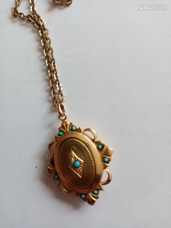 Collier avec superbe médaillon vintage (image 3)