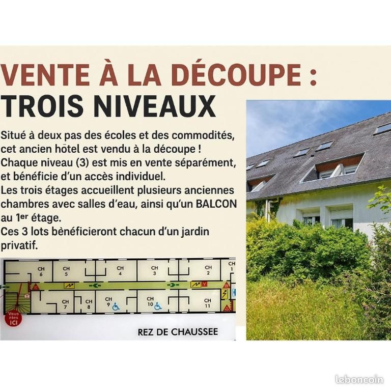 Immeuble 250 m² · à Plounéour-Ménez · 250 m² · 121 210 €