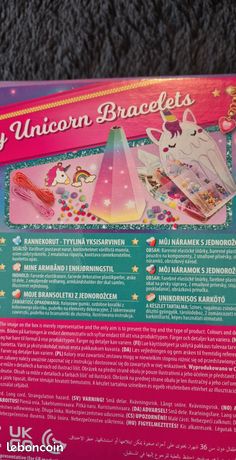 Clementoni Crazy Chic - My Unicorn Bracelets, Giochi Creativi per Bambini 7 Anni, Kit Braccialetti Fai da Te Bambina, con Charm a Forma di Unicorno e Arcobaleno, Idea Regalo Creativo, 18792 Clementoni Crazy Chic - My Unicorn Bracelets, Giochi Creativi per Bambini 7 Anni, Kit Braccialetti Fai da Te Bambina, con Charm a Forma di Unicorno e Arcobaleno, Idea Regalo Creativo, 18792