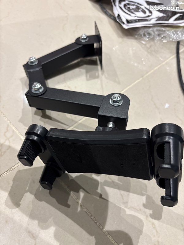 System-S Support Mural en Aluminium avec Bras inclinable à 180° pour tablettes de 13 à 28 cm (image 2)