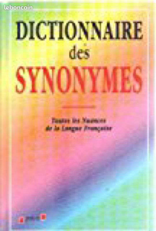 Le dictionnaire des synonymes (image 1)