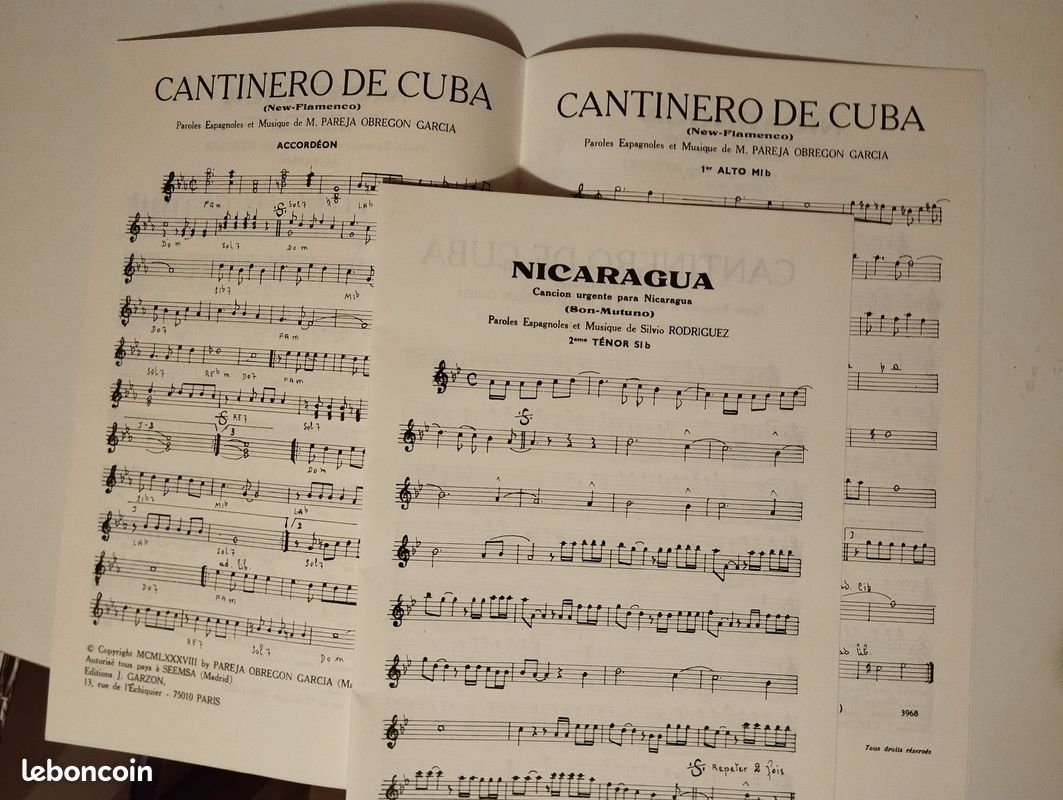 Partitions musique J Garzon continuero de Cuba et Nicaragua (image 3)