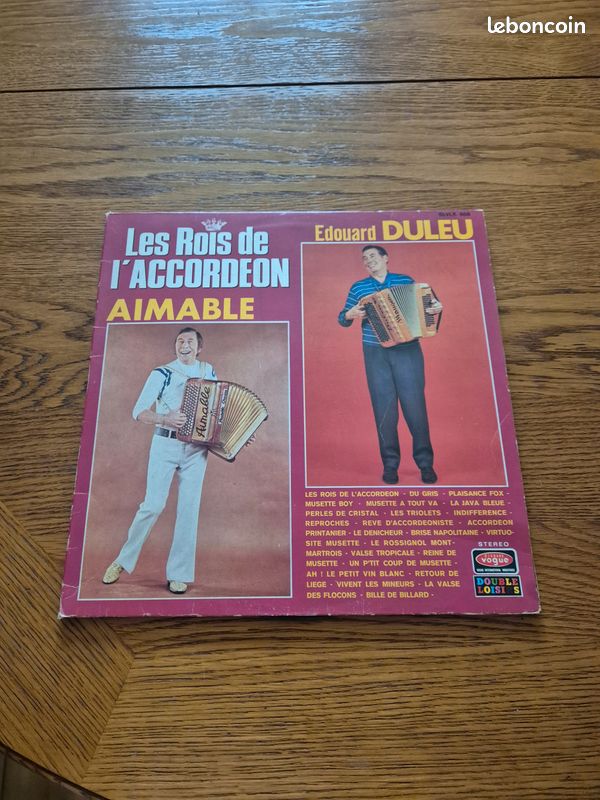 Aimable edouard duleu les rois de l accordeon vinyle 33 tours (image 2)