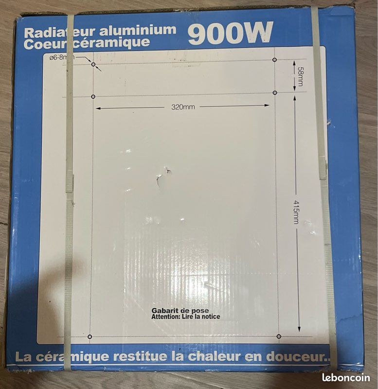 Chauffage radiateur aluminium cœur céramique (image 2)