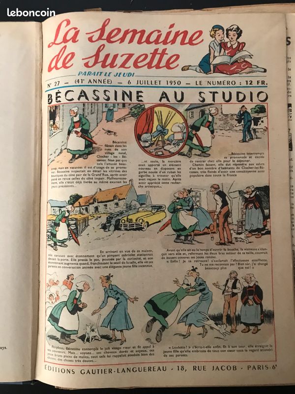LA SEMAINE DE SUZETTE 41ème année 2 volumes 1er et 2ème semestre (image 2)