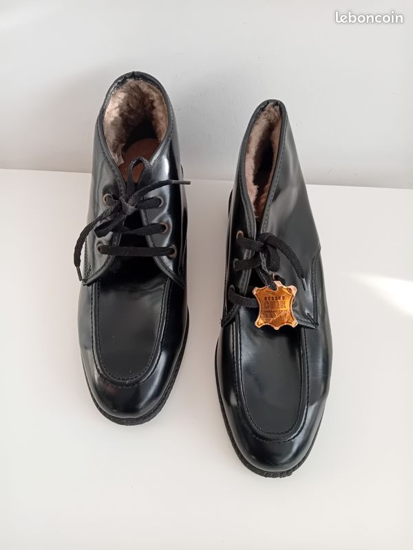 Bottine femme cuir confort taupe argent gris pointure 37