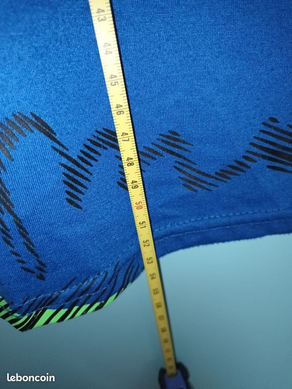T-shirt mc bleu bariolé en 8 ans (mam33133) (image 4)