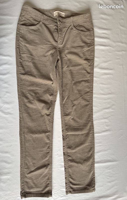 Pantalon en velours côtelé fin – Yessica – taille 42 - jamais porté (image 1)