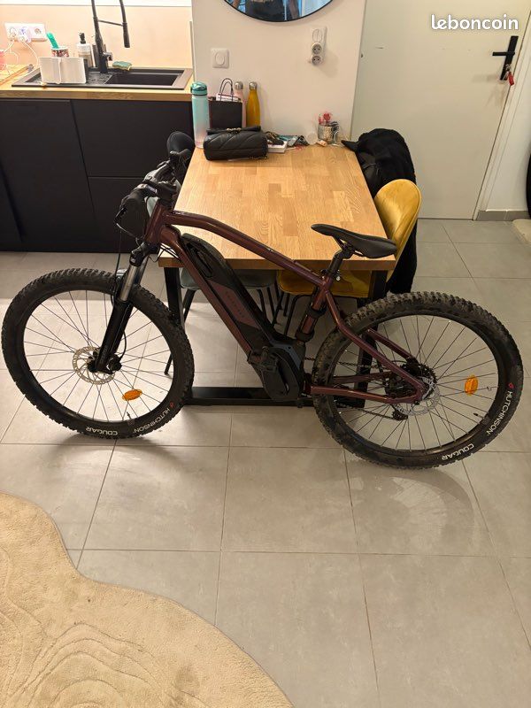 Vélo VTT électrique semi-rigide -E-ST 500 prune Vélos