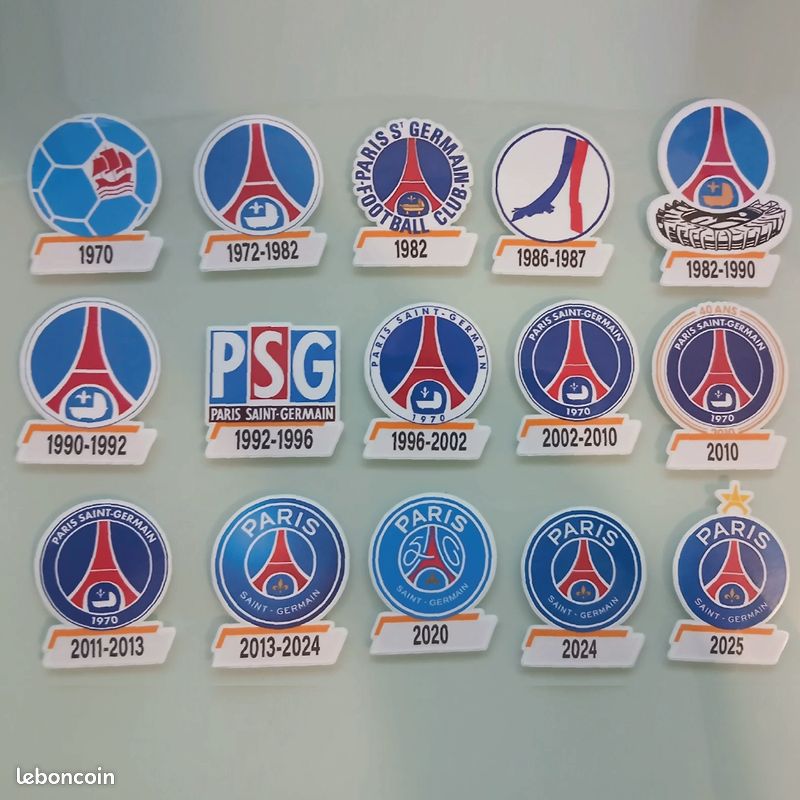 Autocollant Ancien RTL - PSG Paris Saint-Germain - Radio FFF - Football 1970 - D'époque