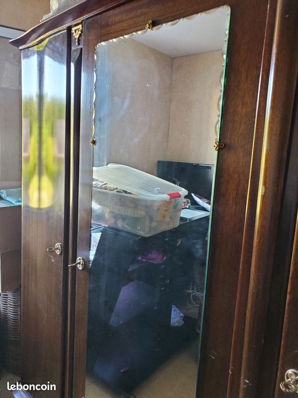 Lit et Armoire Acajou (image 4)