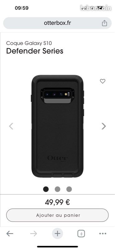 Coque Otterbox Galaxy S10+ Defender Series (image 1)