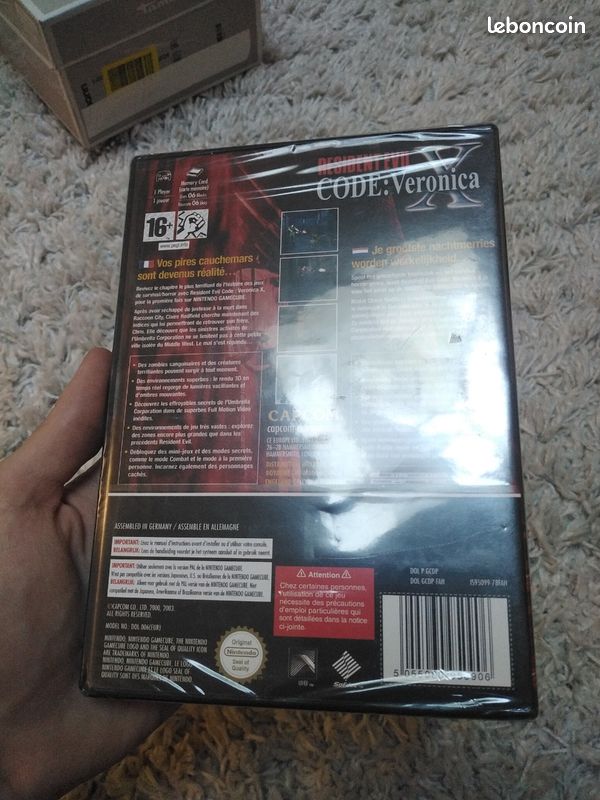 Resident Evil Code Veronica X Game Cube - Prix - Photo - Présentation