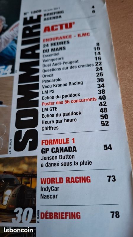 3 revues Auto Hebdo le mans 2011 et guide officiel (image 7)