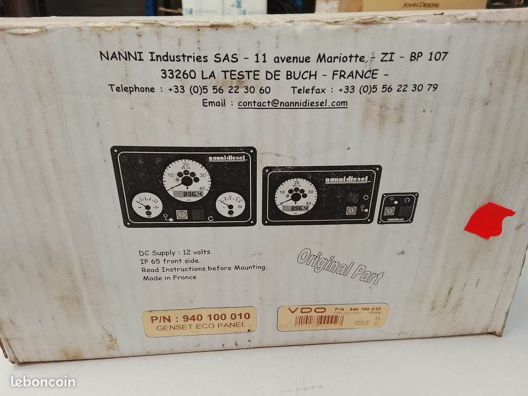 Tableau contrôle Nanni Diesel (image 2)