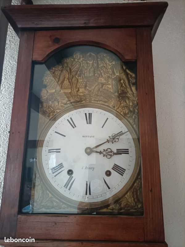 Horloge ancienne en bois (image 3)