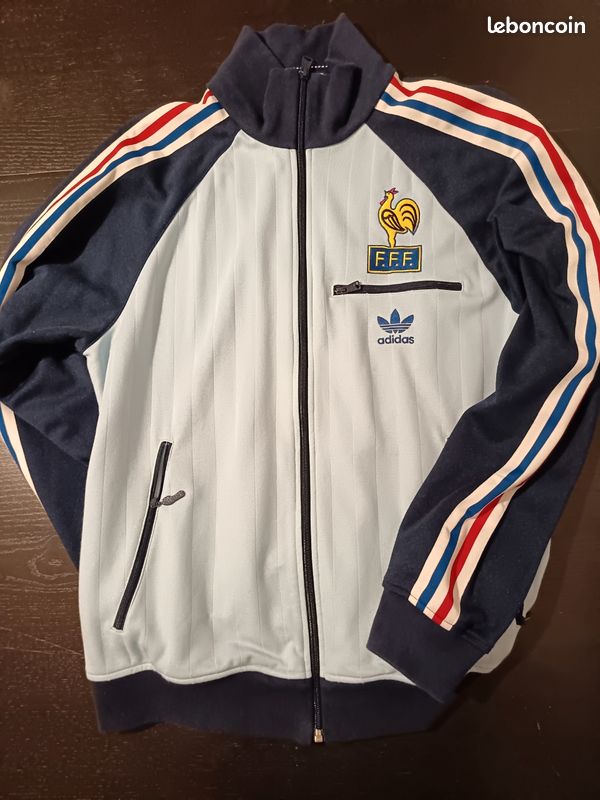 Vintage Adidas Pull Adidas France 82 Veste Adidas équipe De France