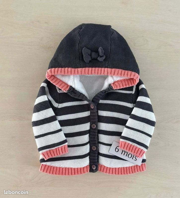 Veste ou gilet hiver - bebe fille - orchestra - taille 6 mois (image 1)