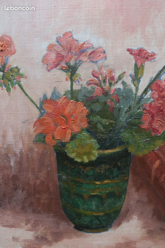 Huile sur toile Nature morte (image 3)