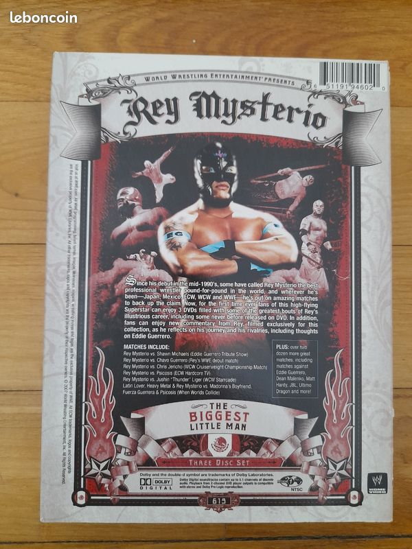 Lot de dvds américains region 1 wwe wwf catch wrestling Stone cold rey mysterio (image 8)