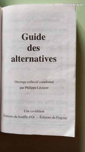[Livre] GUIDE DES ALTERNATIVES. France et Belgique - Etat correct (image 2)