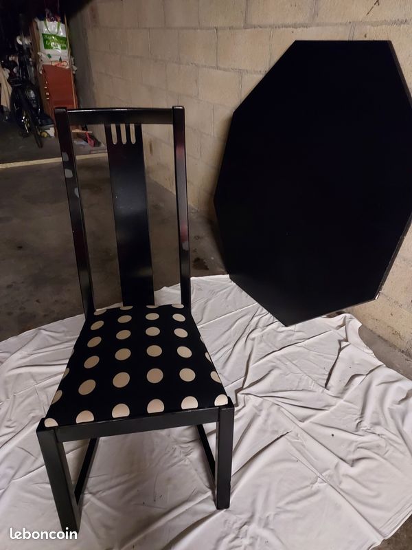 Ensemble salle à manger noir (image 1)