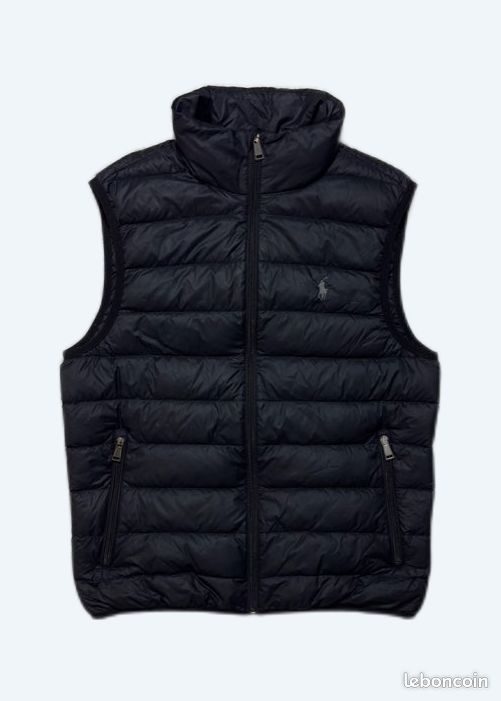 Veste sans manches en duvet Ralph Lauren noire Homme S Vêtements