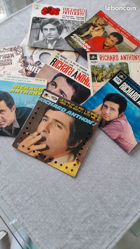 RICHARD ANTH0NY 9 disques 45 Tours (image 1)