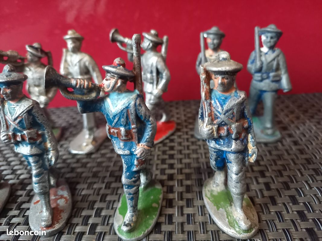 Quiralu - Lot De 4 Commandos De Marine Au Défilé - Figurines Alu Occasion