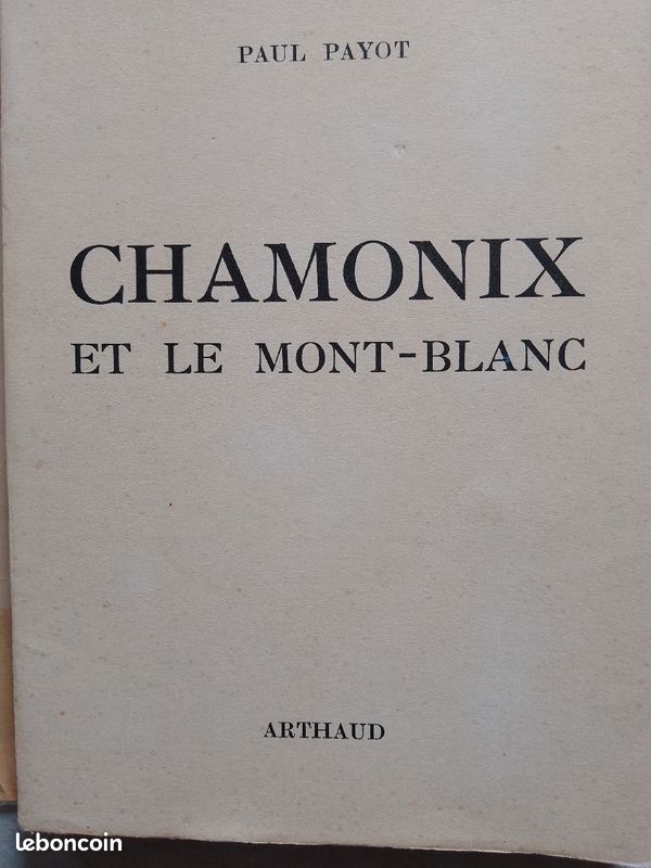 Chamonix et le Mont Blanc Arthaud année 1953 (image 2)