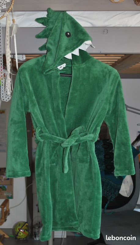 Dinosaure Peignoir GarÃ§on Ans Peignoir Polaire Dinosaure 6-8 Ans
