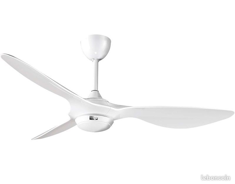 Ventilateur De Plafond CasaFan Eco Plano II 132 Cm Blanc - Télécommande - Basse Conso