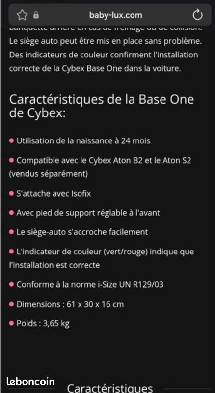 Base one de Cybex ISOFIX (image 3)