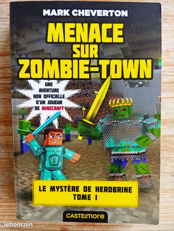 Lot des 3 tomes "Le mystère de Herobrine, une aventure non officielle d'un joueur de Minecraft", Mark Cheverton, 10 ans et + (image 2)