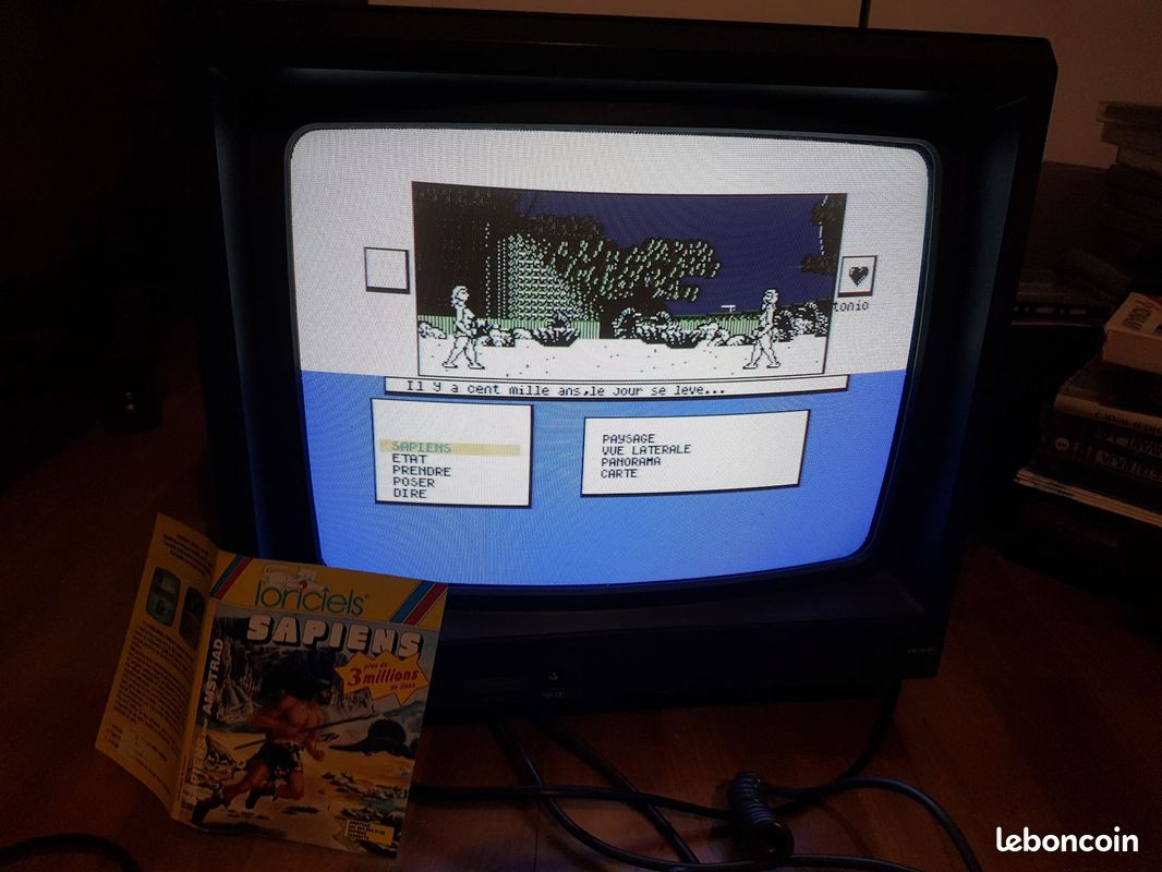 Jeu SAPIENS Pour Amstrad CPC 464 - Loriciel - Action Et Aventure (Bon état)