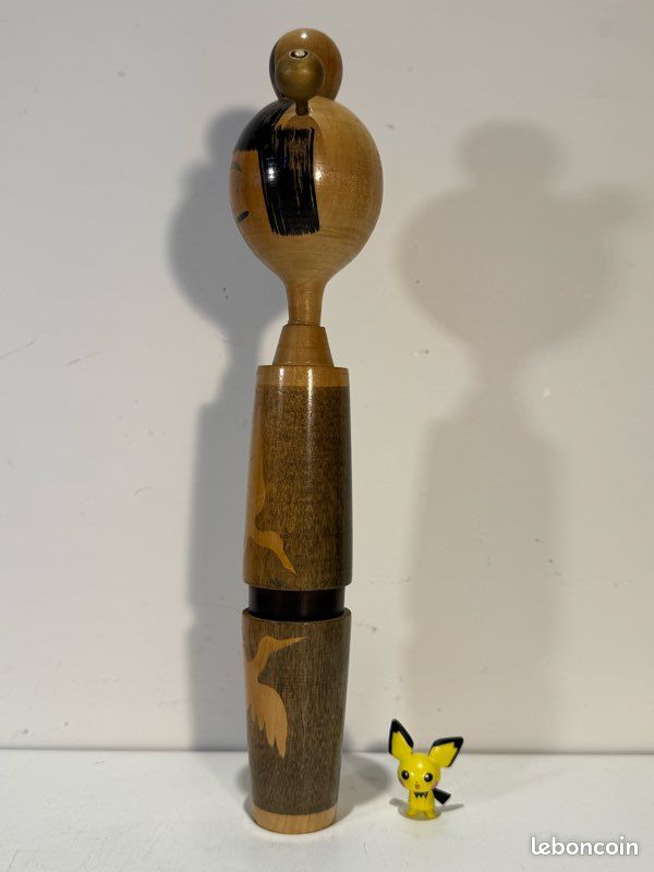 Poupée Kokeshi créative vintage par Miyashita Hajime Mizuchi (image 3)