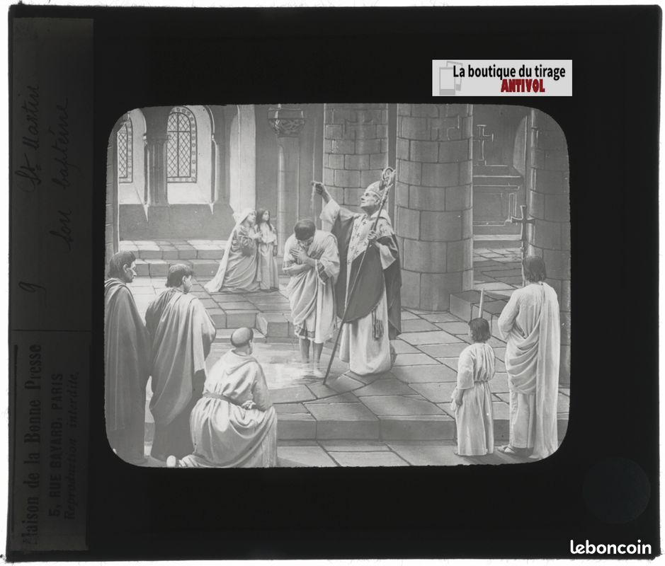 Plaque De Verre Photo Ancienne - Positif Noir & Blanc 13x18 Cm - Vichy Célestins, Vélo - Vintage