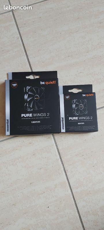 Ventilateur de pc be quiet 80 mn et 120 mn (image 1)