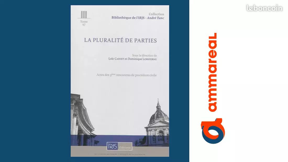 La pluralité de parties et autres questions d'actualité procédurale en matière civile - Loï... (image 1)