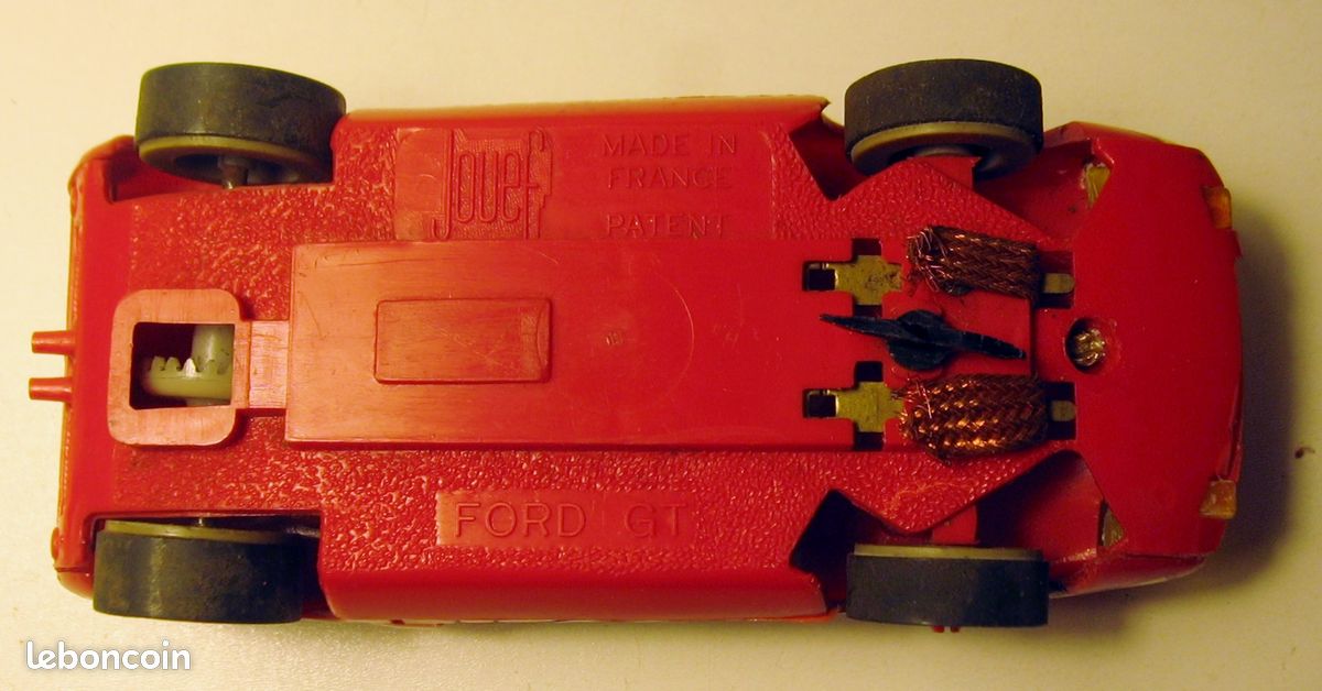 Circuit Routier Voiture JOUEF Avec 2 Poignées Orange/rouge - Modèle 1975 - Occasion Vintage
