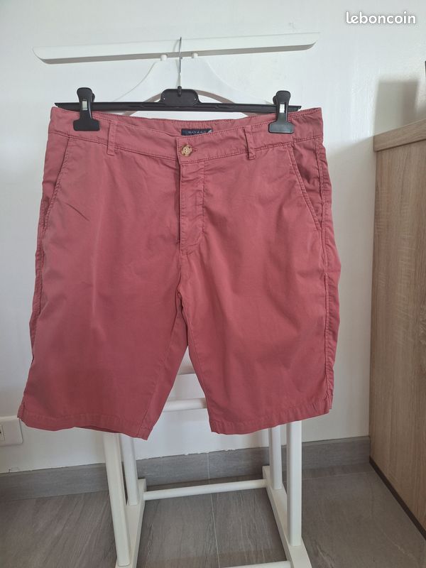 Short Bermuda Homme Bayard Taille 42 Vieux rose Neuf Vêtements