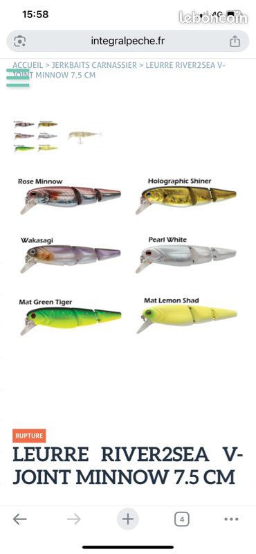 Leurre illex lucky Craft River2sea (image 13)