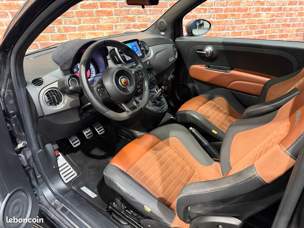 Fiat abarth 1.4 180 595 competizione 70th anniversaire suivi complet - sieges carbone - carplay - toit ouvrant (image 3)
