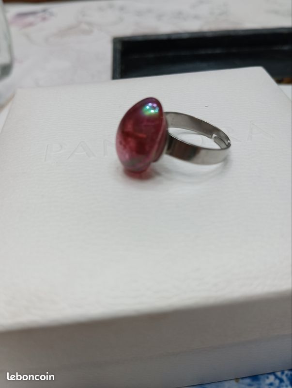 Bague monture acier verre rialto Venise (image 3)